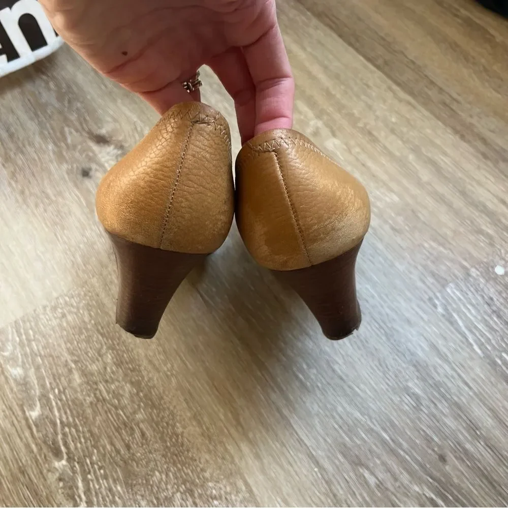 Tory Burch Leather Wedge Heel